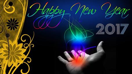 Vibrant New Year Celebration Wallpaper for 2017 wallpaper