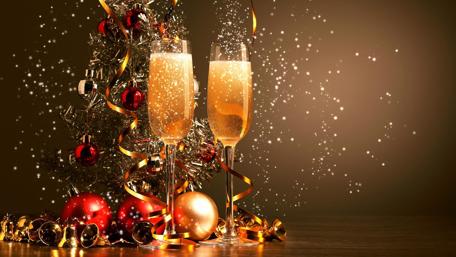 Festive Toast with Champagne wallpaper
