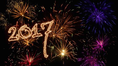 Joyful New Year Fireworks Celebration 2017 wallpaper