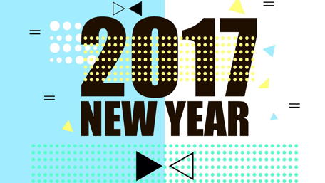Vibrant New Year Celebration Wallpaper for 2017 wallpaper
