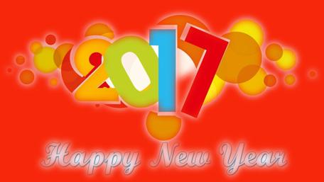 Vibrant Happy New Year 2017 Wallpaper wallpaper