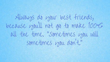 Friendship and Effort in a Handwritten Quote wallpaper