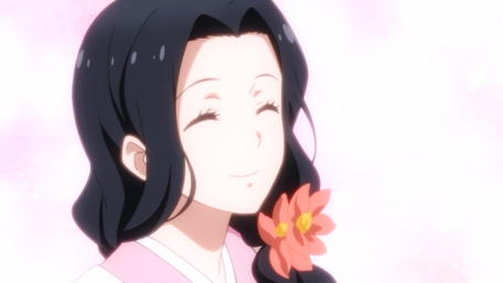 Gentle Mother's Smile from Handa-Kun Anime wallpaper