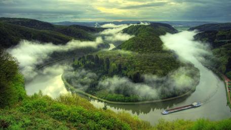 Saarschleife River Loop wallpaper