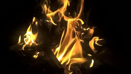 Dancing Flames in Darkness wallpaper