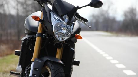 Yamaha FZ8 on a Lonely Road wallpaper