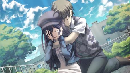 Sweet Moments in Anime Romance wallpaper