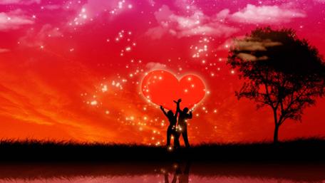 Heartfelt Evening Under Starry Skies wallpaper