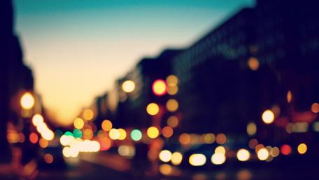 City Lights at Dusk wallpaper