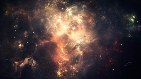 Nebula Dreams Illuminated in Starry Night wallpaper