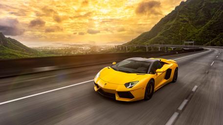 Golden Journey on Open Roads wallpaper