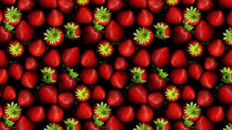 Strawberry Delight Explosion wallpaper