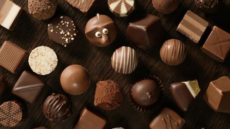 Decadent Assortment of Fine Chocolates wallpaper