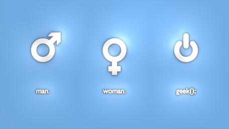 Gender Symbols and Geek Culture Mashup wallpaper