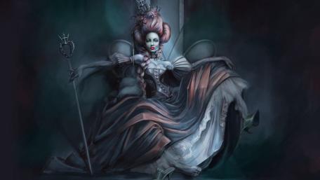 Sinister Elegance of the Enchanted Queen wallpaper