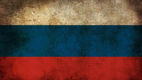 Rustic Texture of the Russian Flag wallpaper