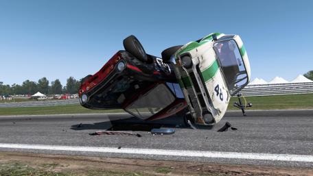 Unexpected Track Encounter in Car Race wallpaper