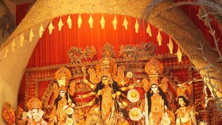 Navratri Festival Splendor in Mumbai 4K wallpaper