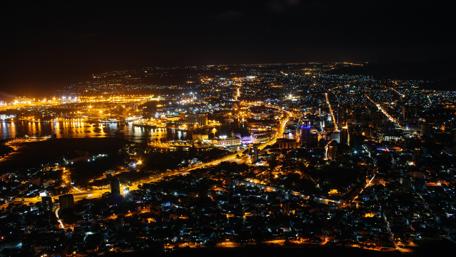 Vibrant City Lights at Night wallpaper