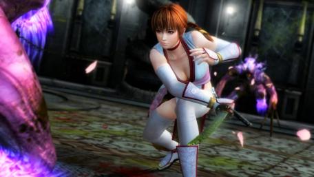Ninja Girl in Action Scene 01 wallpaper