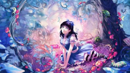 Enchanted Wonderland of Anime Magic wallpaper