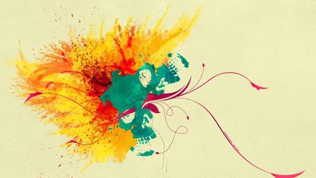 Vibrant Abstract Explosion of Colorful Energy wallpaper