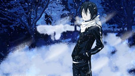 Mystic Winter Night Encounter wallpaper