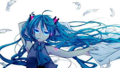 Anime Dreamscape with Blue-Haired Character wallpaper