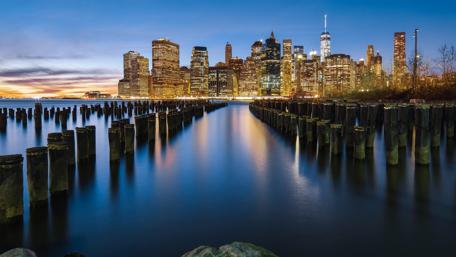 Manhattan Skyline at Twilight wallpaper