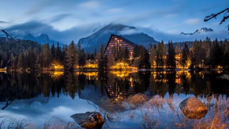 Mystical Evening in the High Tatras Mountains wallpaper