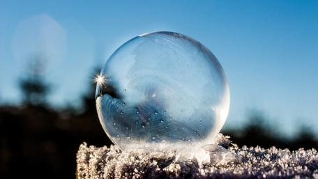 Crystal Ball in Frosty Morning Light wallpaper