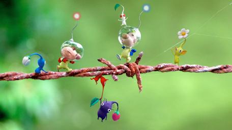 Alien Parade on a Whimsical Wire wallpaper