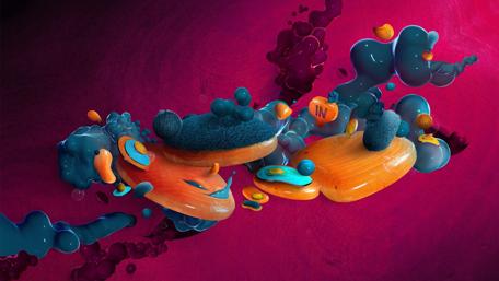 Vibrant Abstract 3D Art Creation wallpaper