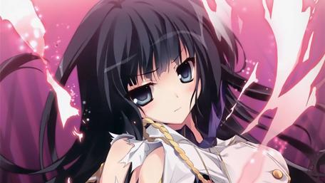 Mystical Anime Warrior in Pink wallpaper
