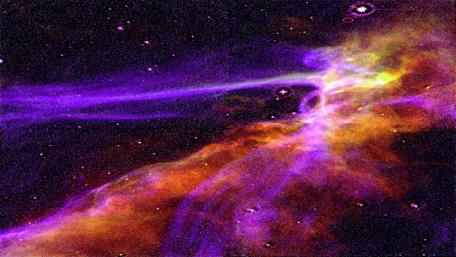 Cosmic Wonders of the Cygnu Loop in Space wallpaper