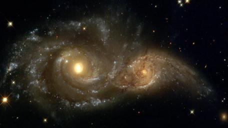 Galactic Dance of the Spirals wallpaper