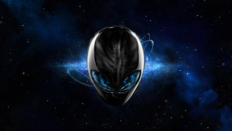 Mystical Visitor Amidst the Cosmos wallpaper