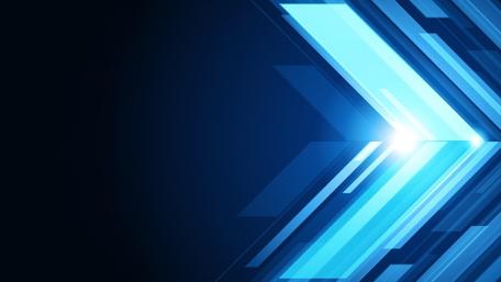 Cool Blue Arrow Abstract Design for Modern Spaces wallpaper