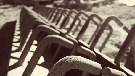 Industrial Ruins in Sepia Tones wallpaper