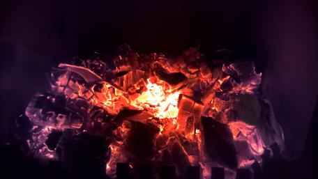 Glowing Embers of Warmth and Light wallpaper
