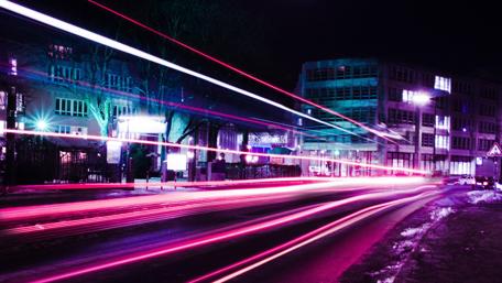 Neon Dreams Illuminating the Cityscape wallpaper