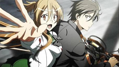 Highschool of the Dead Intense Motorbike Escape wallpaper