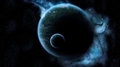 Mystical Celestial Dance in Space wallpaper