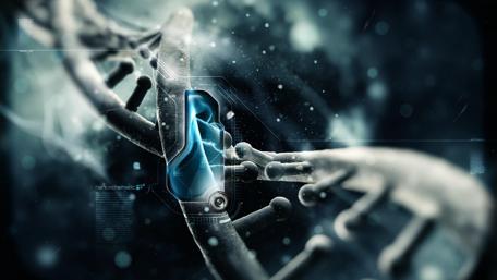 Futuristic DNA Technology Wallpaper wallpaper