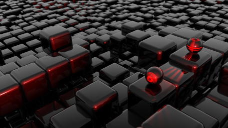 Futuristic Black and Red Abstract Design wallpaper