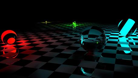 3D colorful balls wallpaper