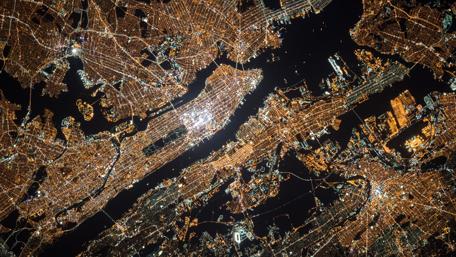 City Lights from Above in Stunning 4K Quality wallpaper