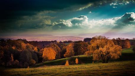 Autumn Serenity in Nature's Embrace wallpaper