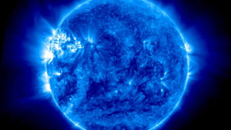 Mystical Blue Sun Wallpaper wallpaper