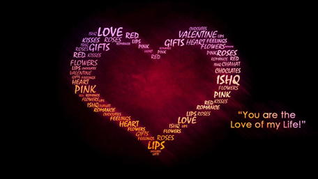 Whispers of Affection on a Crimson Background wallpaper